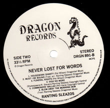 Load image into Gallery viewer, Ranting Sleazos : Never Lost For Words (LP)
