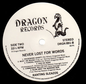 Ranting Sleazos : Never Lost For Words (LP)