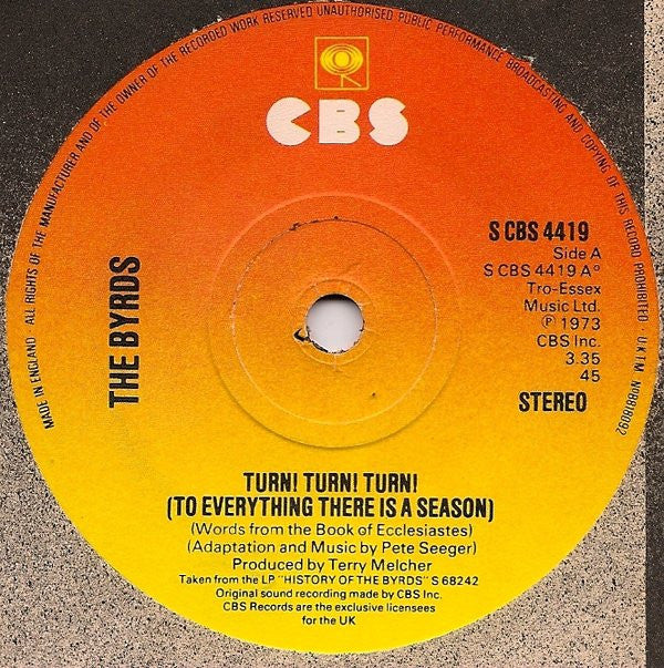The Byrds : Turn Turn Turn (To Everything There Is A Season) (7