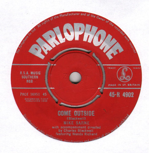 Mike Sarne : Come Outside (7