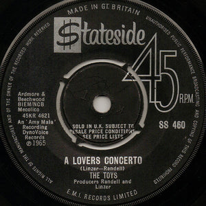 The Toys : A Lovers Concerto (7", Single)