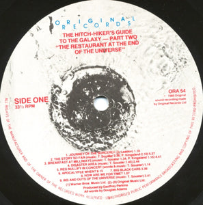 Douglas Adams : The Hitch-Hiker's Guide To The Galaxy Part Two: The Restaurant At The End Of The Universe (LP, Album)