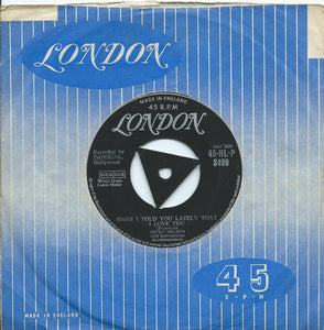 Ricky Nelson (2) : Be-Bop Baby / Have I Told You Lately That I Love You? (7", Single, Tri)