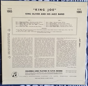 King Oliver And His Jazz Band* : King Joe (10", Comp)