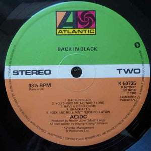 AC/DC : Back In Black (LP, Album)