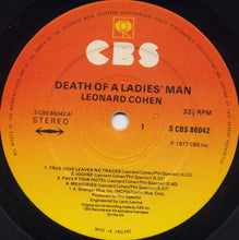 Load image into Gallery viewer, Leonard Cohen : Death Of A Ladies&#39; Man (LP, Album)
