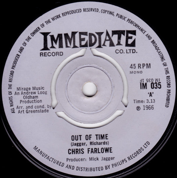 Chris Farlowe : Out Of Time (7