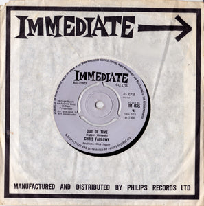 Chris Farlowe : Out Of Time (7", Single, Mono, 3 P)