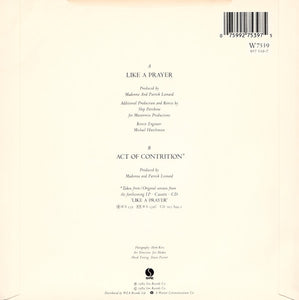 Madonna : Like A Prayer (7", Single)