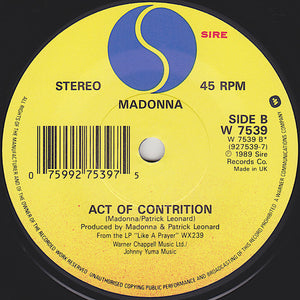 Madonna : Like A Prayer (7", Single)