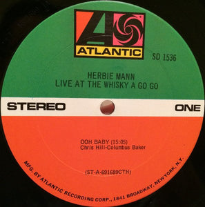 Herbie Mann : Live At The Whisky A Go Go (LP, Album)