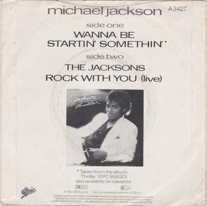 Michael Jackson : Wanna Be Startin' Somethin' (7", Single, Pap)