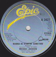 Load image into Gallery viewer, Michael Jackson : Wanna Be Startin&#39; Somethin&#39; (7&quot;, Single, Pap)
