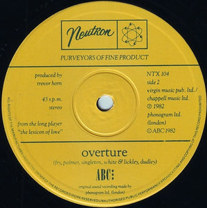 ABC : All Of My Heart / Overture (From The Lexicon Of Love) (12", Single)