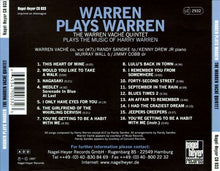 Load image into Gallery viewer, The Warren Vaché Quintet : Warren Plays Warren (CD, Album)

