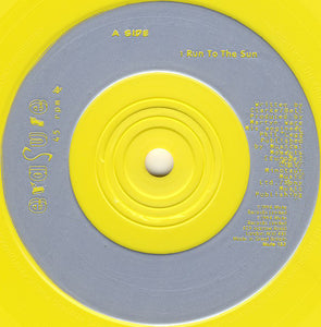 Erasure : Run To The Sun (7", Single, Ltd, Yel)