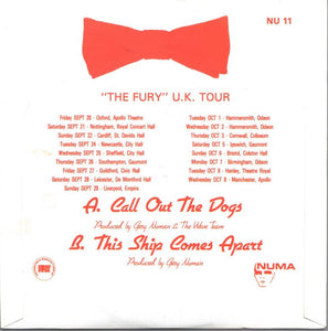Gary Numan : Call Out The Dogs (7", Single)