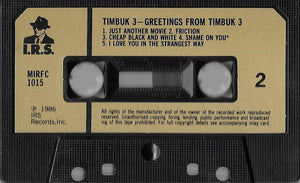 Timbuk 3 : Greetings From Timbuk 3 (Cass, Album)