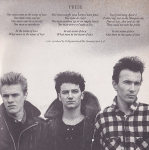 U2 : Pride (In The Name Of Love) (2x7", Single, Gat)