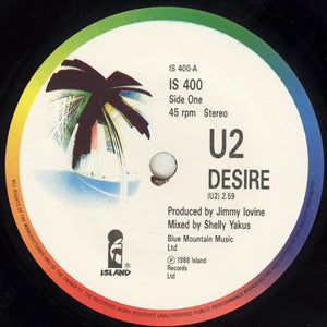 U2 : Desire (7", Single, Gat)