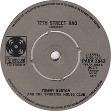 Load image into Gallery viewer, Tommy Burton And The Sporting House Club : 12th Street Rag (7&quot;)
