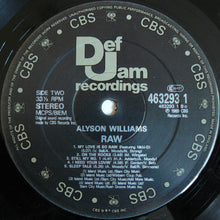 Load image into Gallery viewer, Alyson Williams : Raw (LP, Album)
