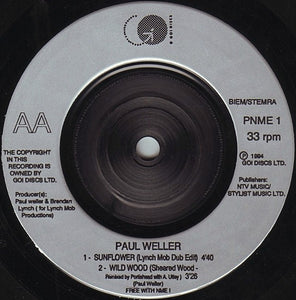 Paul Weller : Shadow Of The Sun (Live At Wolverhampton) (7", Single)