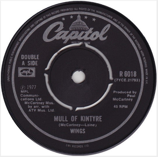 Wings (2) : Mull Of Kintyre / Girls' School (7