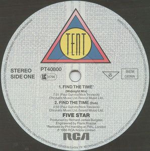 Five Star : Find The Time (12", Maxi)