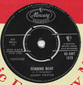 Johnny Preston : Running Bear / My Heart Knows  (7", Single)