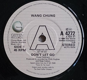Wang Chung : Don't Let Go (7", Promo)