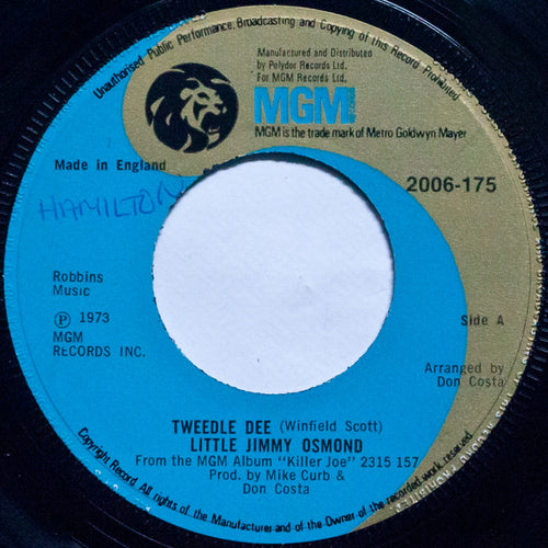 Little Jimmy Osmond : Tweedle Dee (7