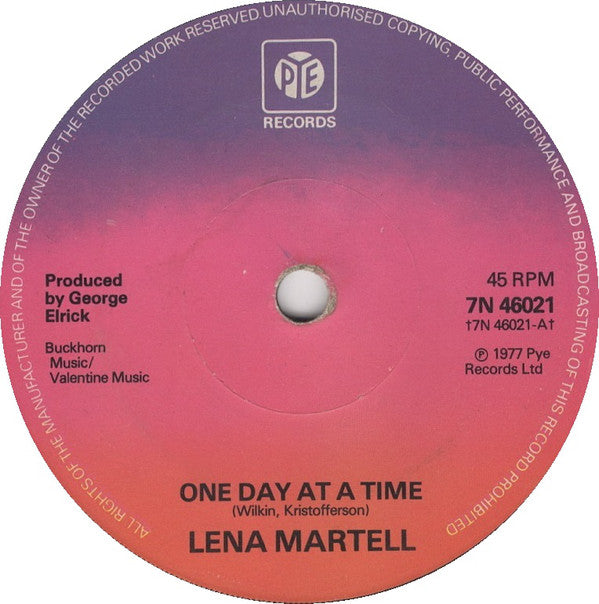 Lena Martell : One Day At A Time (7