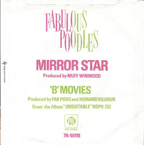 Fabulous Poodles : Mirror Star (7", Single, Pin)