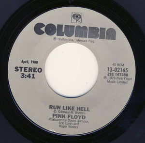 Pink Floyd : Run Like Hell / Comfortably Numb (7", Single, RE, Styrene)
