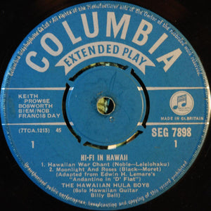 The Hawaiian Hula Boys : Hi-Fi In Hawaii (7", EP)