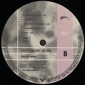 Everything But The Girl : Love Not Money (LP, Album)