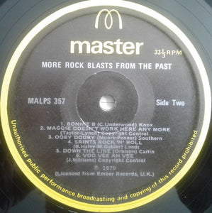 Various : More Rock Blasts From The Past (LP, Comp)