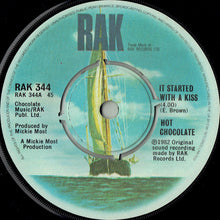 Load image into Gallery viewer, Hot Chocolate : It Started With A Kiss (7&quot;, Single, Pus)
