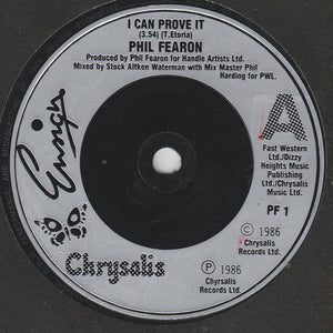 Phil Fearon : I Can Prove It (7", Single, Sil)