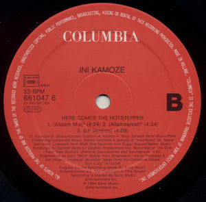 Ini Kamoze : Here Comes The Hotstepper (12", Single)