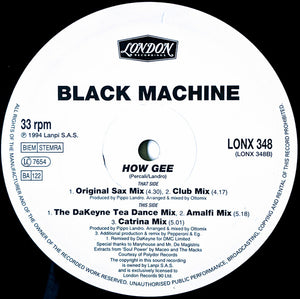 Black Machine : How Gee (12")