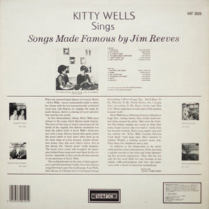 Kitty Wells : Songs Made Famous By Jim Reeves  (LP, Mono, RE)