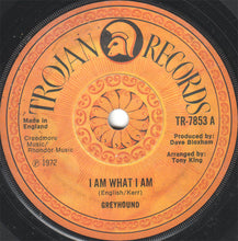 Load image into Gallery viewer, Greyhound (4) : I Am What I Am (7&quot;, Single, Sol)
