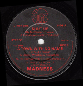 Madness : Shut Up (7", Single, Fro)