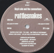 Load image into Gallery viewer, Lloyd Cole And The Commotions* : Rattlesnakes (LP, Album, Whi)
