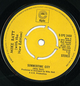 Mike Batt : Summertime City (7", Single, Kno)