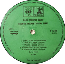 Load image into Gallery viewer, Sonny Terry &amp; Brownie McGhee : Back Country Blues (LP, Album, Mono)
