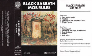 Black Sabbath : Mob Rules (Cass, Album)
