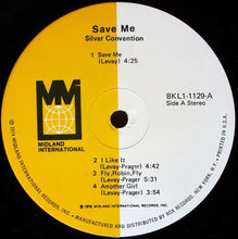 Load image into Gallery viewer, Silver Convention : Save Me (LP, Album, Ind)
